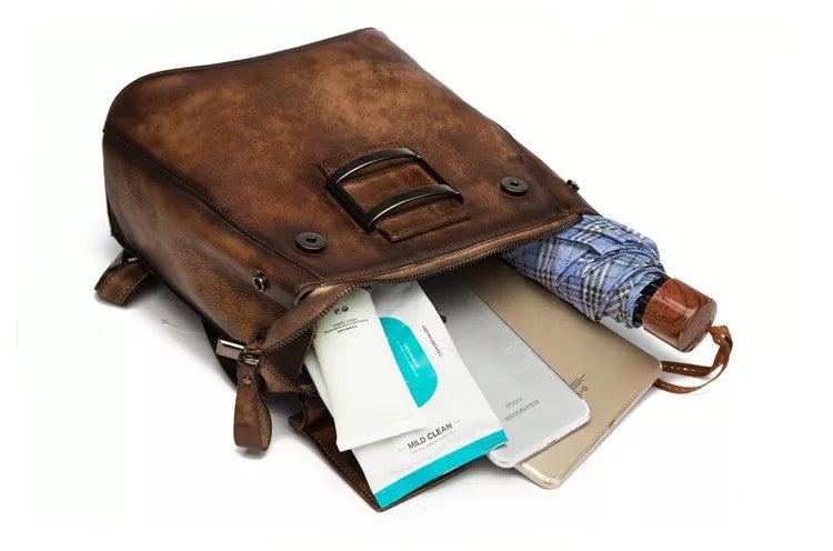 Loyola Leather Convertible Backpack & Shoulder Bag til kvinder - One Size