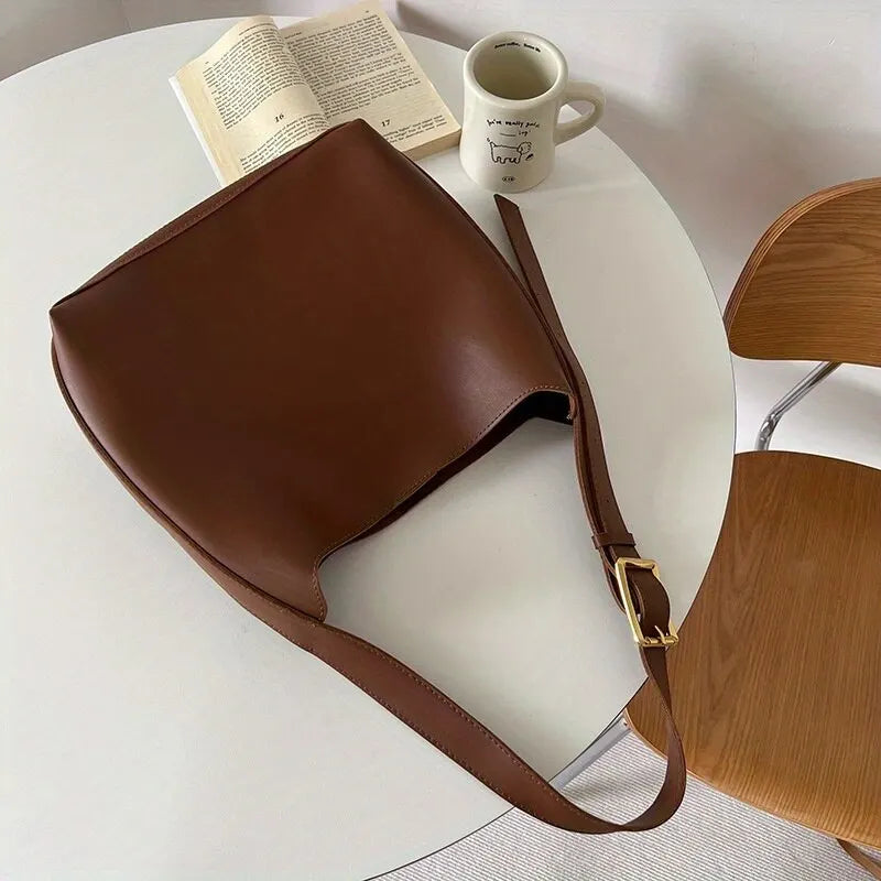 Savannah Luxe Leather Shoulder Bag - Tidløs elegance til enhver lejlighed