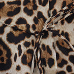 Afskåret top med leopardprint og bælte