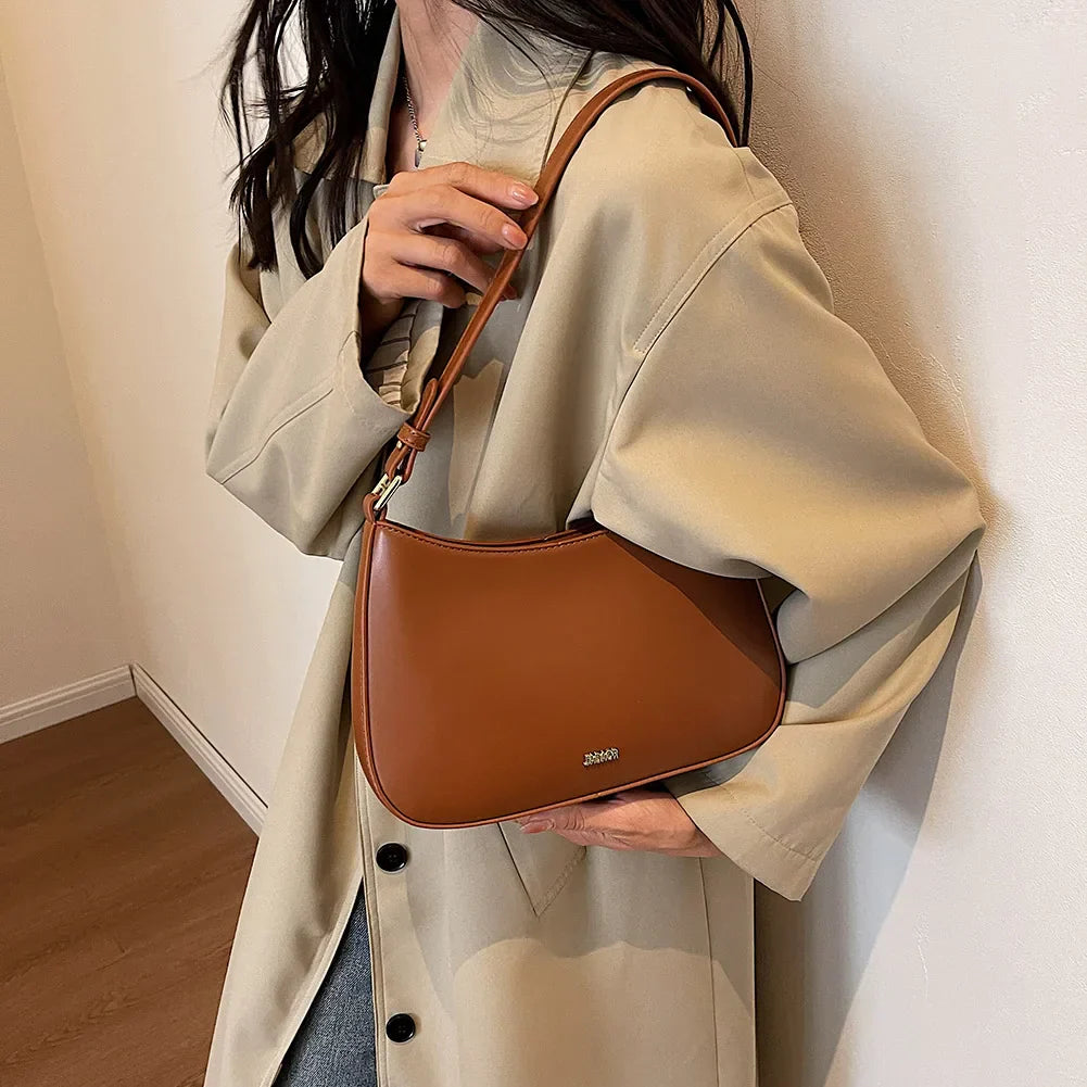 Michelle - Struktureret Læder Crossbody Taske