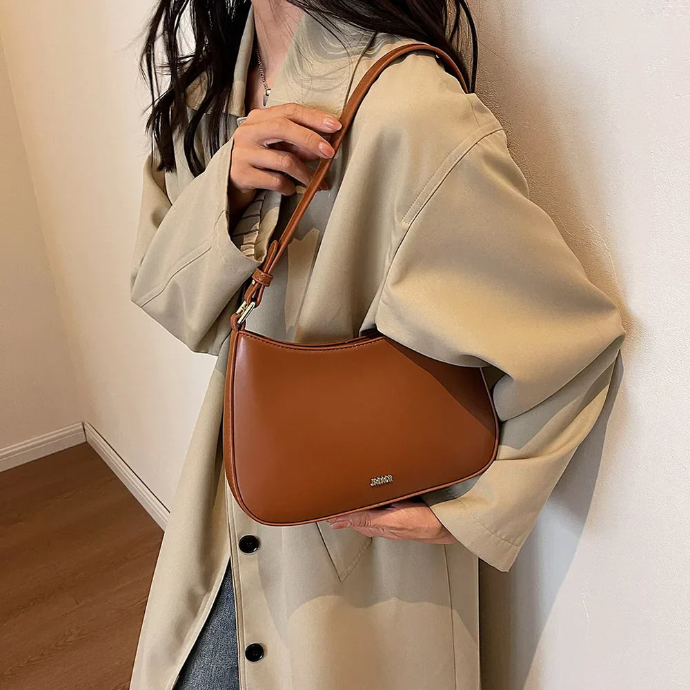 Michelle - Struktureret Læder Crossbody Taske