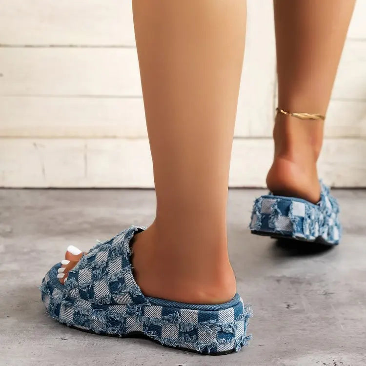 Diana - skakternet sandaler