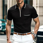 Albrecht - Poloshirt til mænd med lynlås