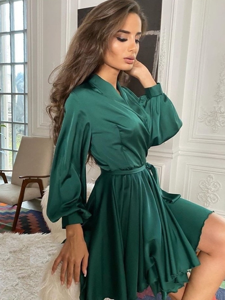 Devako Sascha | Chic satin-kjole