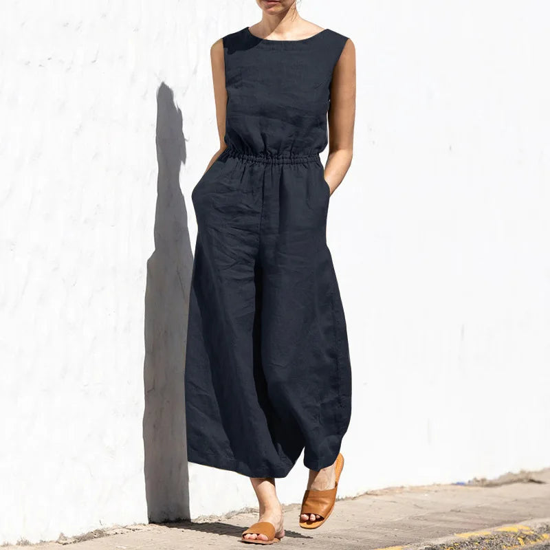 Elena™ jumpsuit i hør
