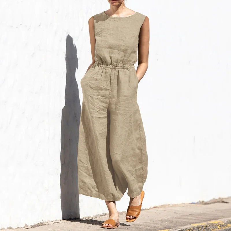 Elena™ jumpsuit i hør