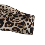 Afskåret top med leopardprint og bælte