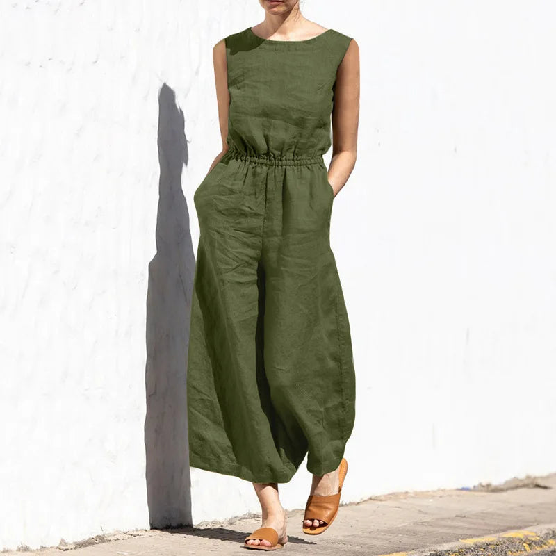 Elena™ jumpsuit i hør