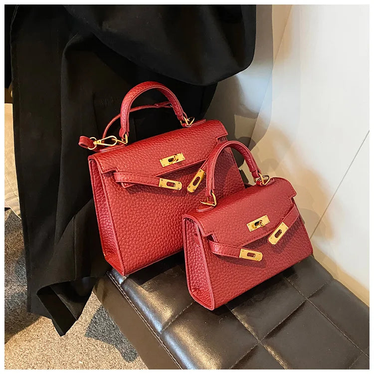 Rikke - Lychee-mønstret crossbody-taske