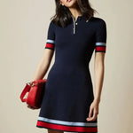 Natalia - Sporty smart kjole med krave