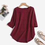 Amelina - Elegante Alsidighed Komfortabel Bluse