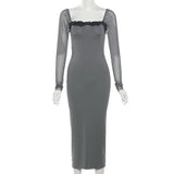 Rosalie - Yndig rød bodycon-kjole med blondedetaljer