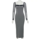 Rosalie - Yndig rød bodycon-kjole med blondedetaljer