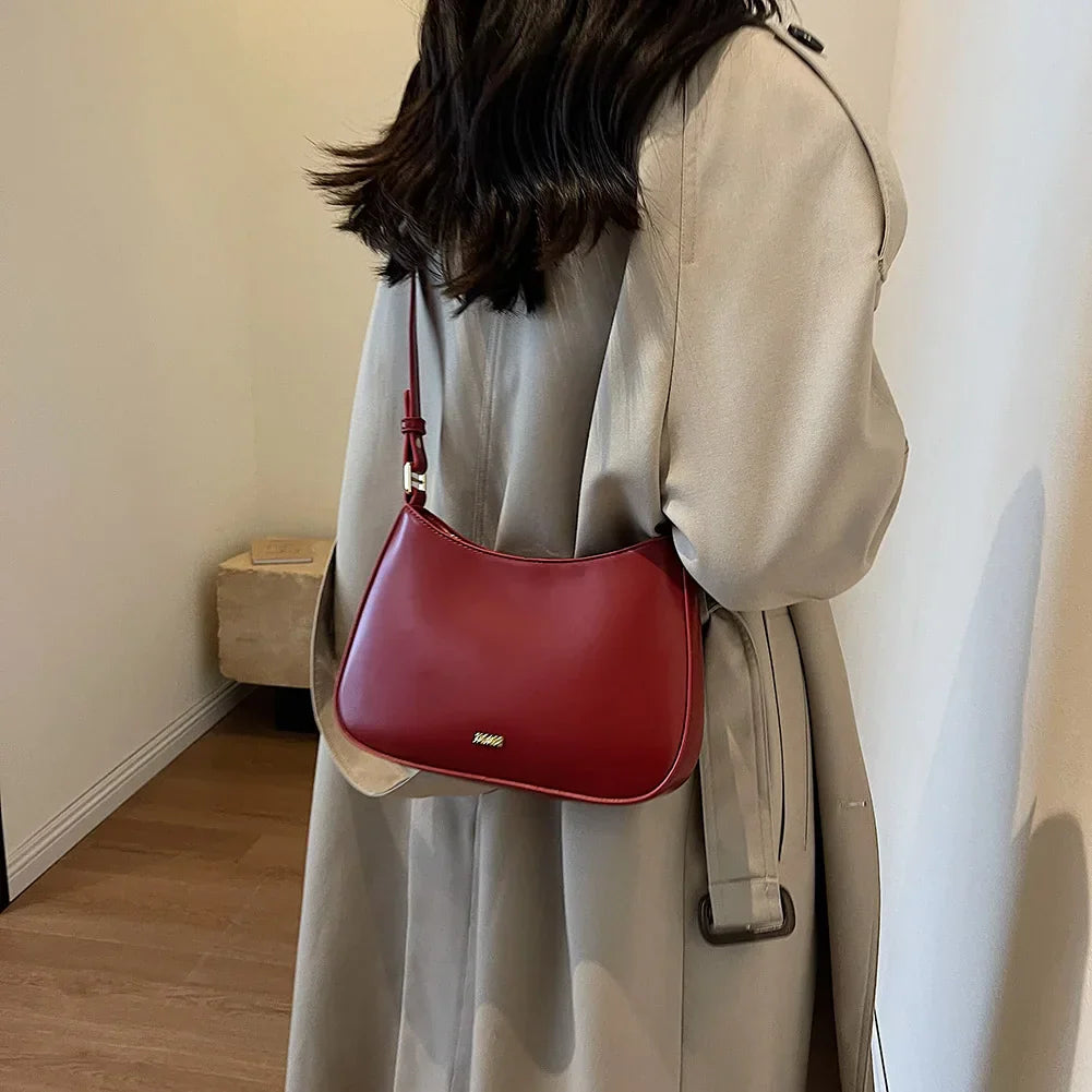 Michelle - Struktureret Læder Crossbody Taske