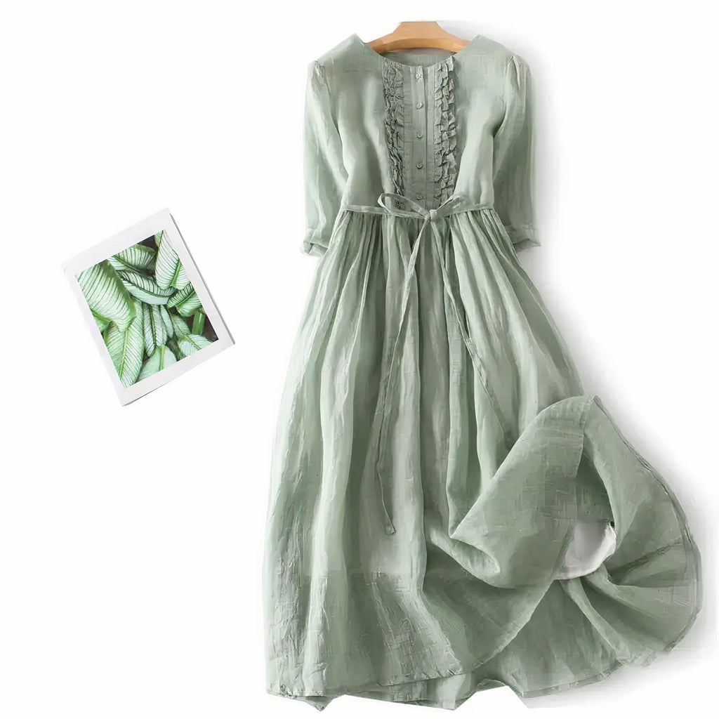 Elegant hørkjole - Suz