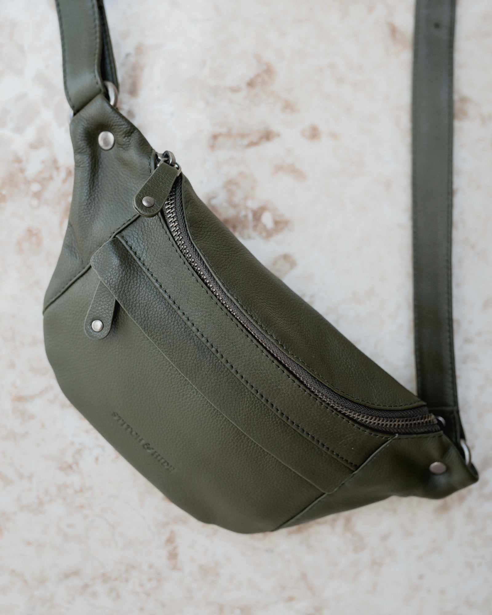 Stitch & Hide Bailey læder hoftetaske