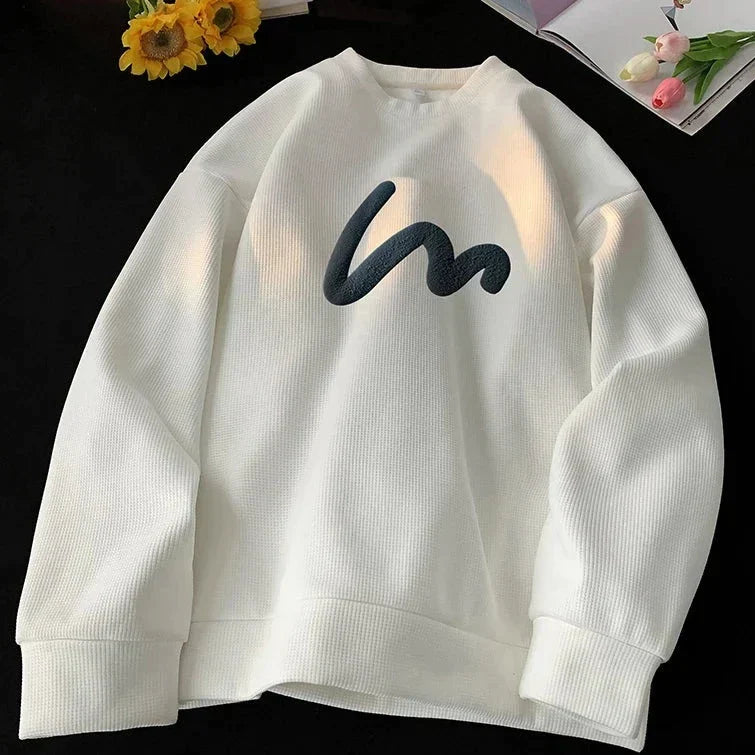 Sweatshirts med bølgemønster til mænd - Delaney