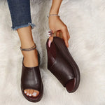 Bianca - Elegante Ledersandalen mit Plateau