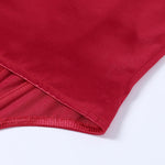 Clarissa - satin top med puffede ærmer