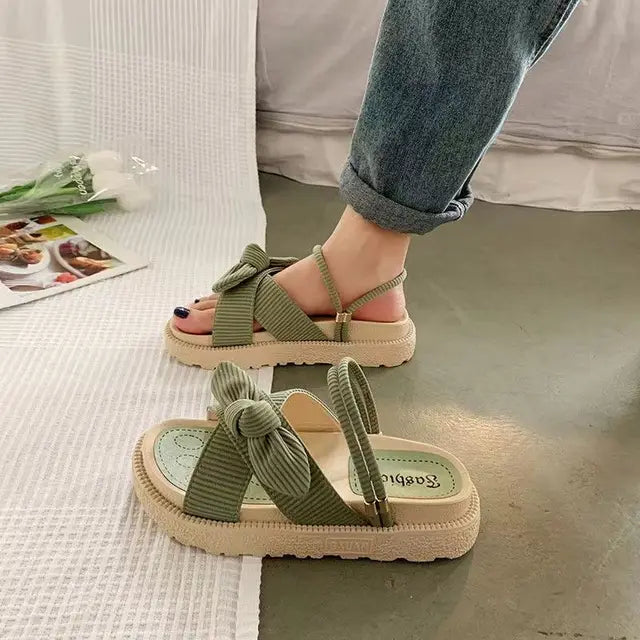 Livia - espadrillesandaler med bånd