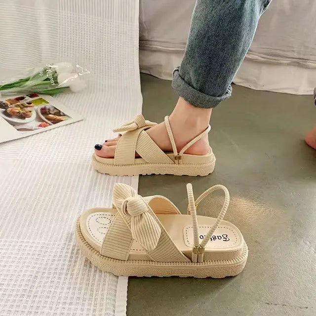 Livia - espadrillesandaler med bånd