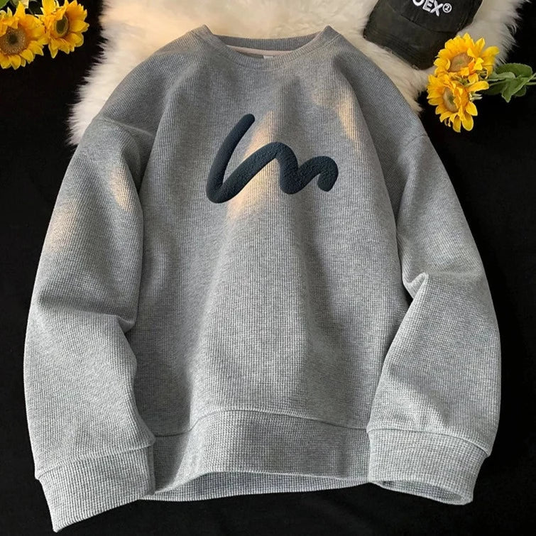 Sweatshirts med bølgemønster til mænd - Delaney