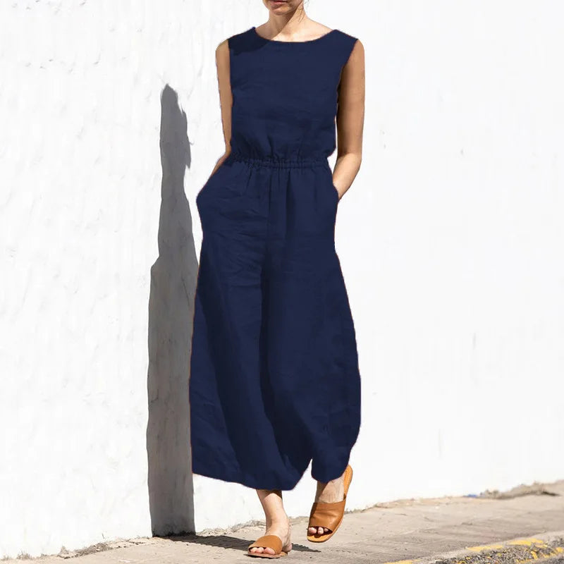 Elena™ jumpsuit i hør