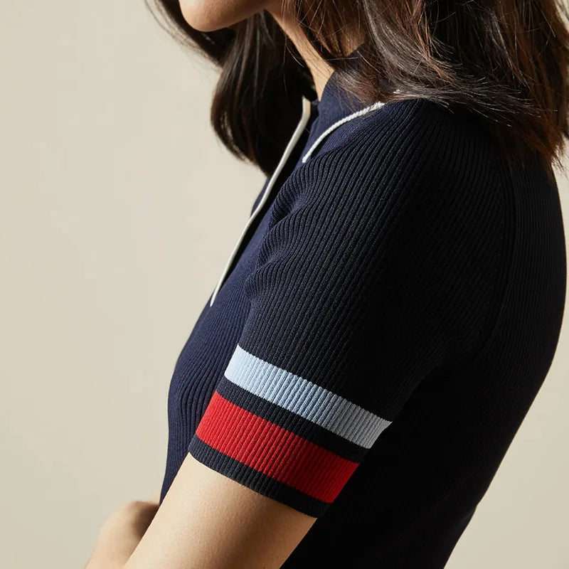 Natalia - Sporty smart kjole med krave