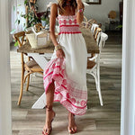 Seraphina - Bohemian maxikjole med broderet kant
