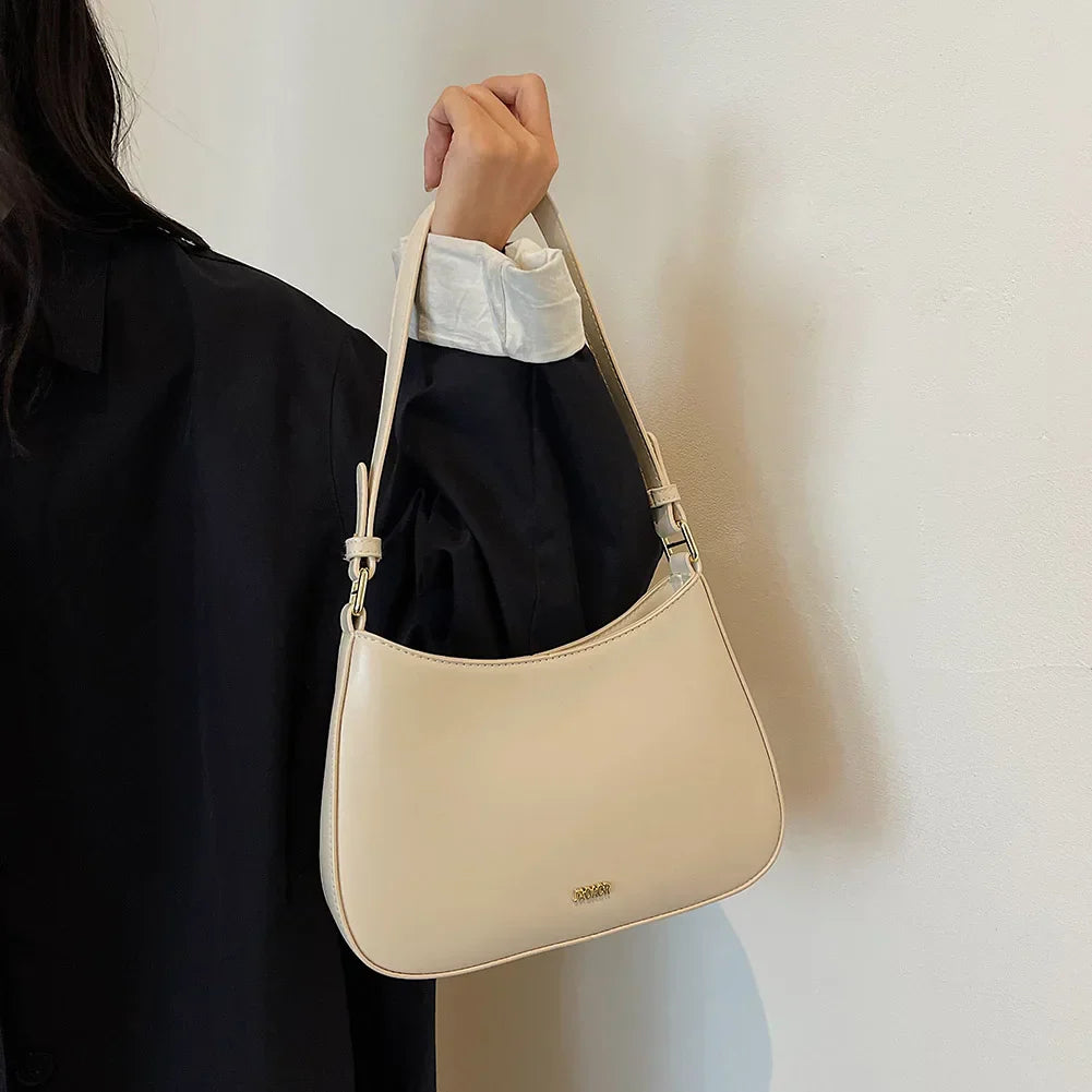 Michelle - Struktureret Læder Crossbody Taske