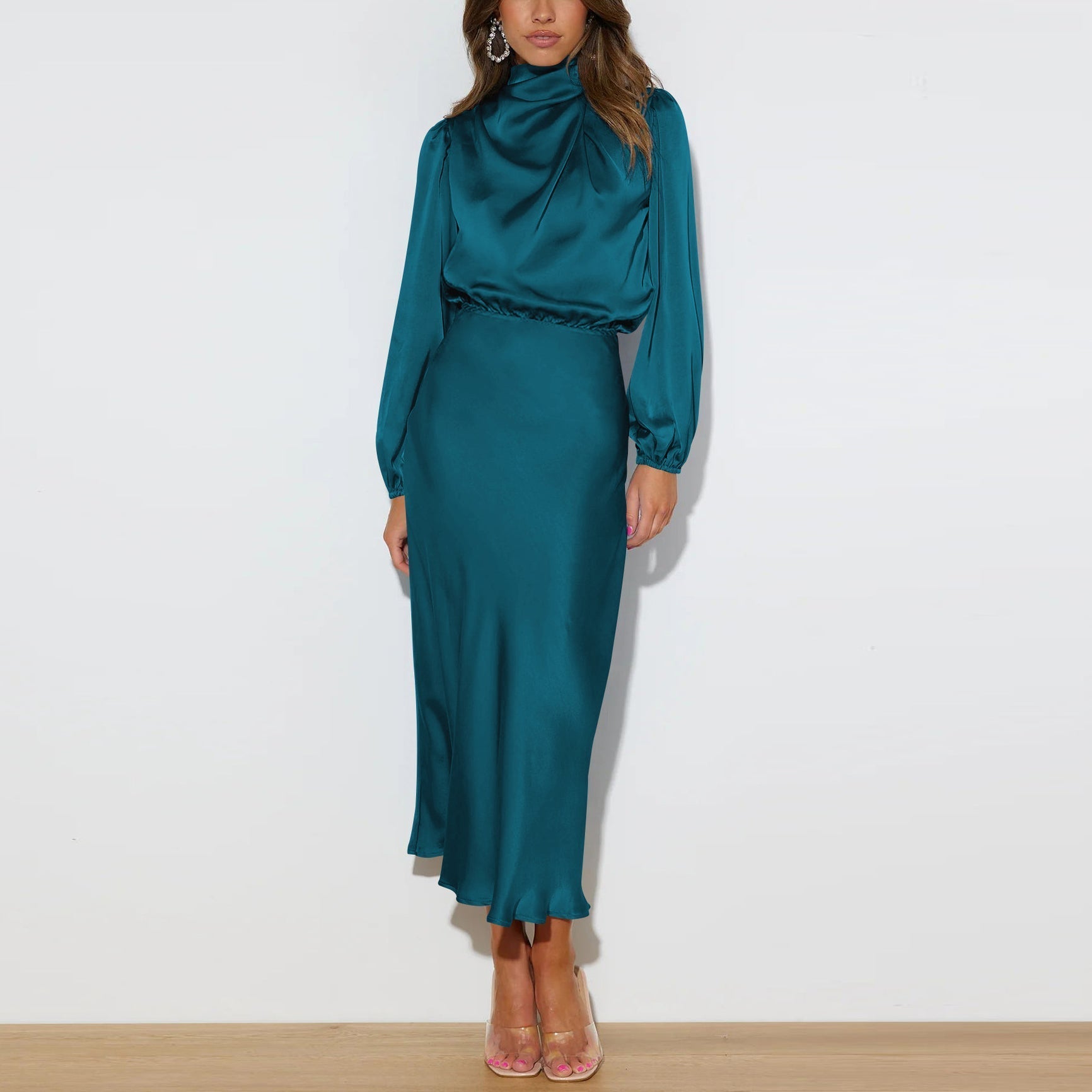 Audra - Elegant langærmet kjole
