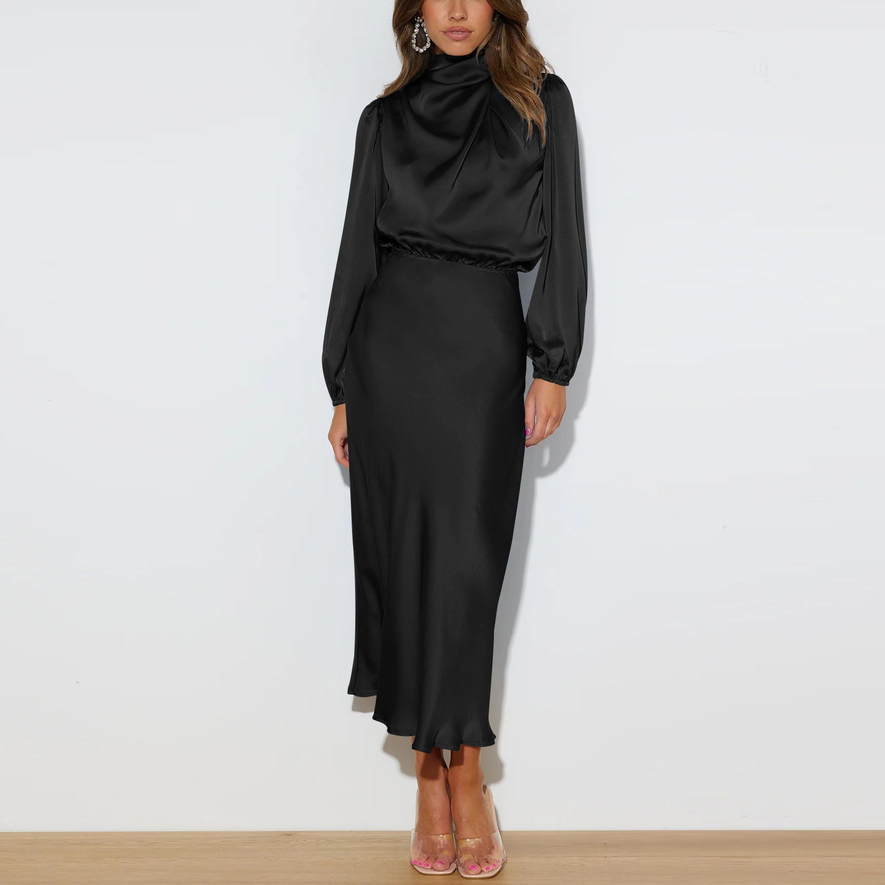 Audra - Elegant langærmet kjole