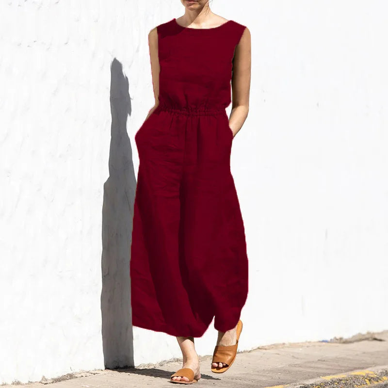 Elena™ jumpsuit i hør