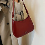 Michelle - Struktureret Læder Crossbody Taske