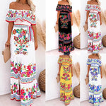 Kvinders Elegant Lang Bohemian Sommer Kjole