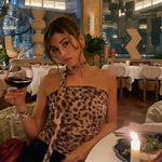 Tube Top med leopardprint til kvinder