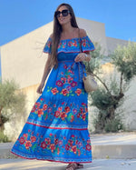 Kvinders Elegant Lang Bohemian Sommer Kjole