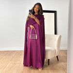 Jennifer - Elegant cape maxi kjole