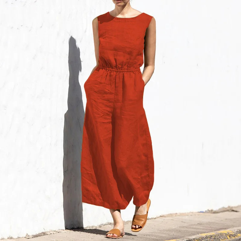 Elena™ jumpsuit i hør