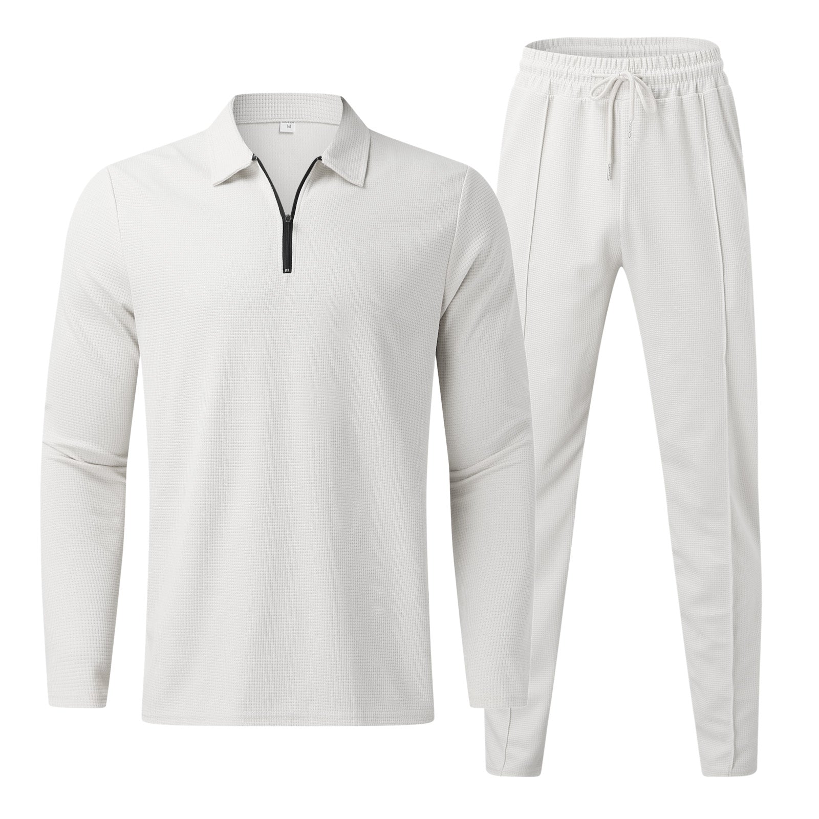 Christoph - Polo T-shirt-sæt med lynlås