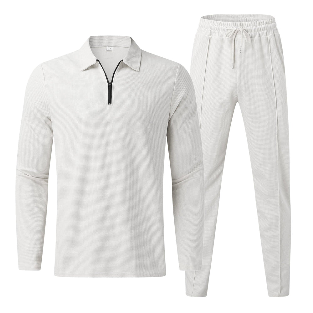 Christoph - Polo T-shirt-sæt med lynlås