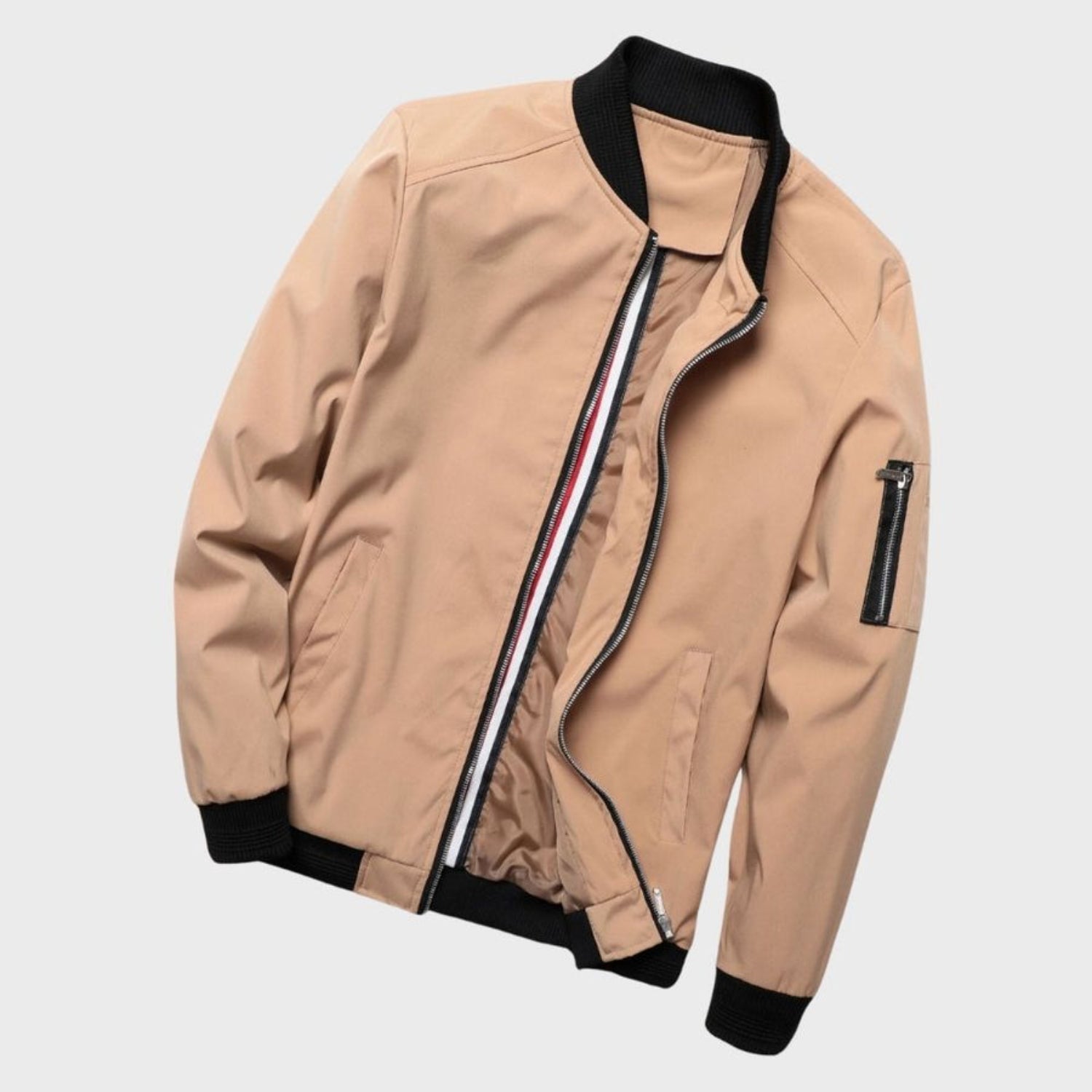 Slim-fit jakke med ærmelommer til mænd