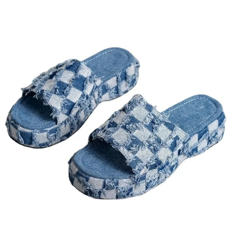 Diana - skakternet sandaler
