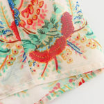 Amara - paisley bluse med pufærmer