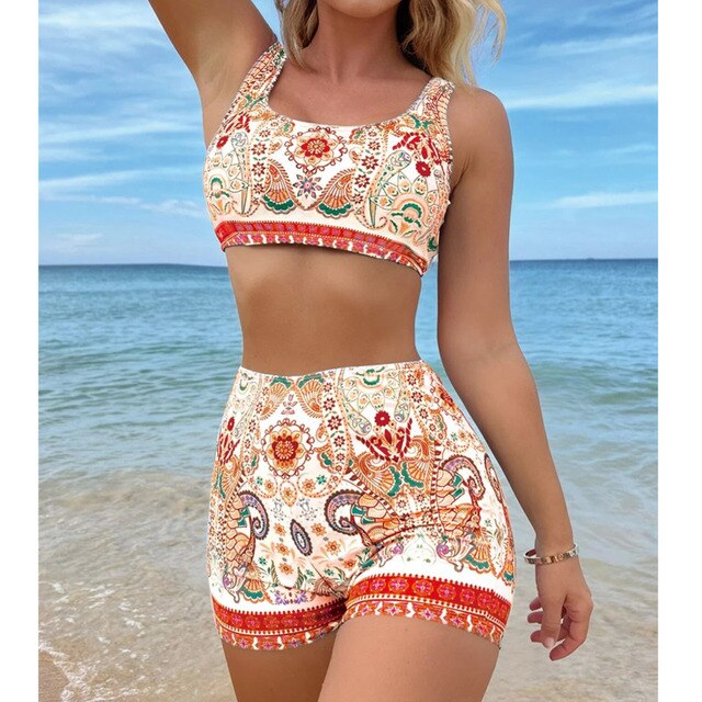 GRETA - Tankini-sæt med sommermotiver