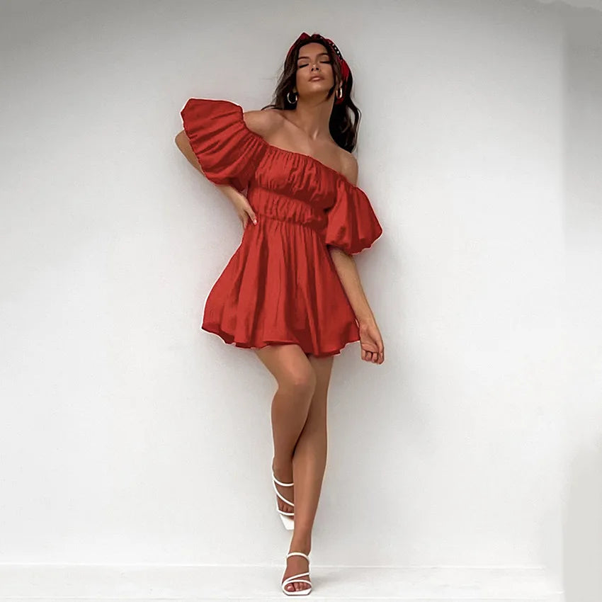Valentina - Elegant kjole med Carmen-udskæring