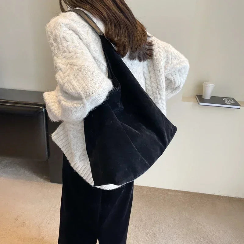 Edna - Casual og blødt design fløjlsbukser taske