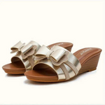 Arabella - Stribede sandaler med sløjfedetalje