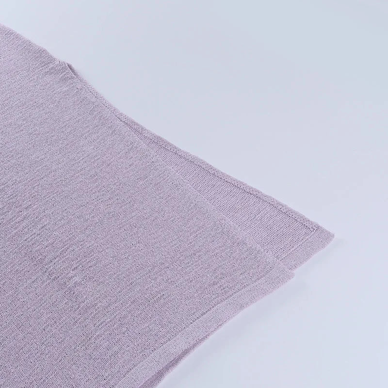 Bianca - Ribstrikket Bodycon Midi-kjole med firkantet halsudskæring