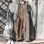 HARPER - Stribet baggy jumpsuit i vintagelook
